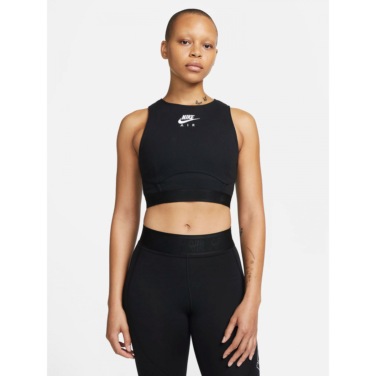 Nike air cheap zip crop top