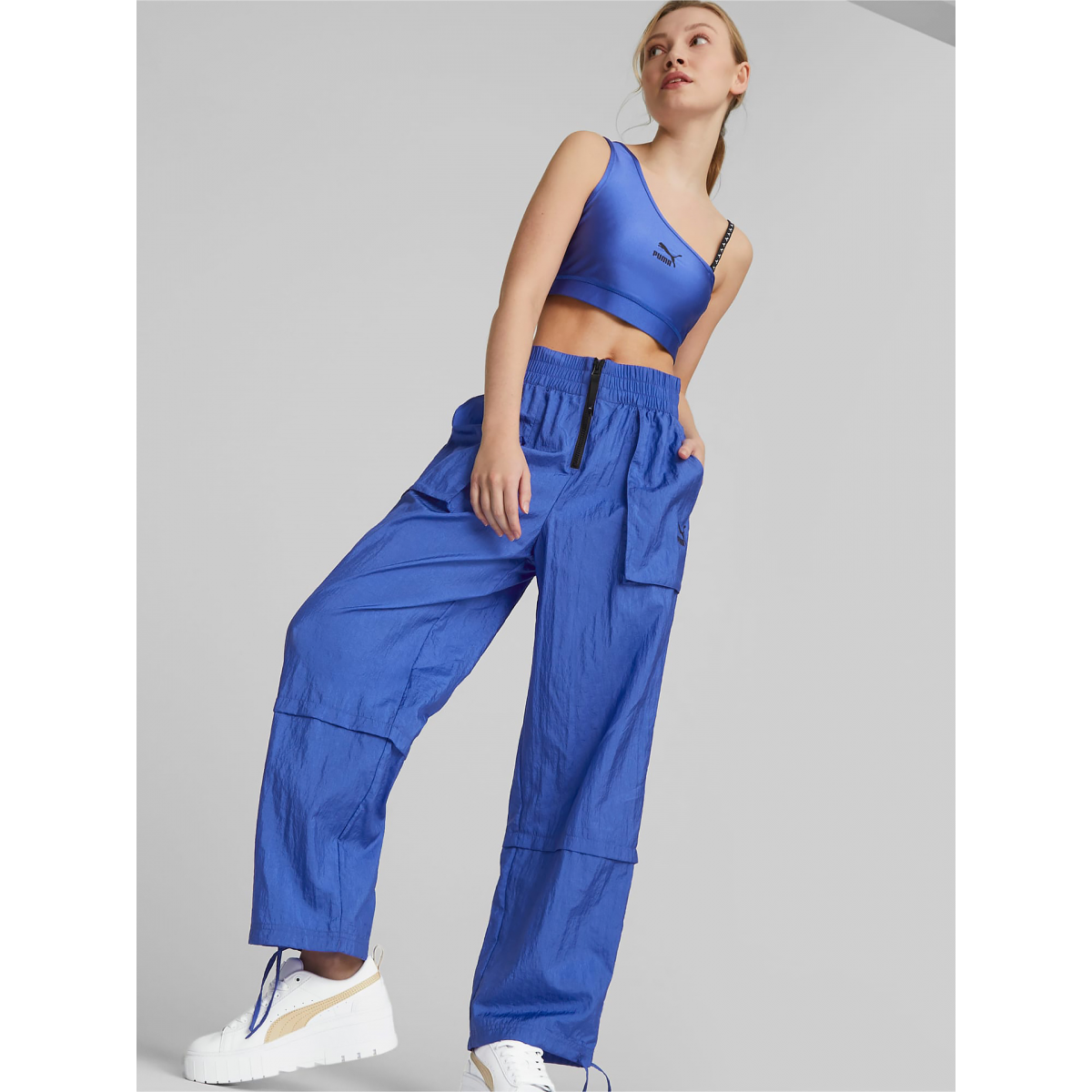 Puma Black Dare To High Waisted Woven Pants